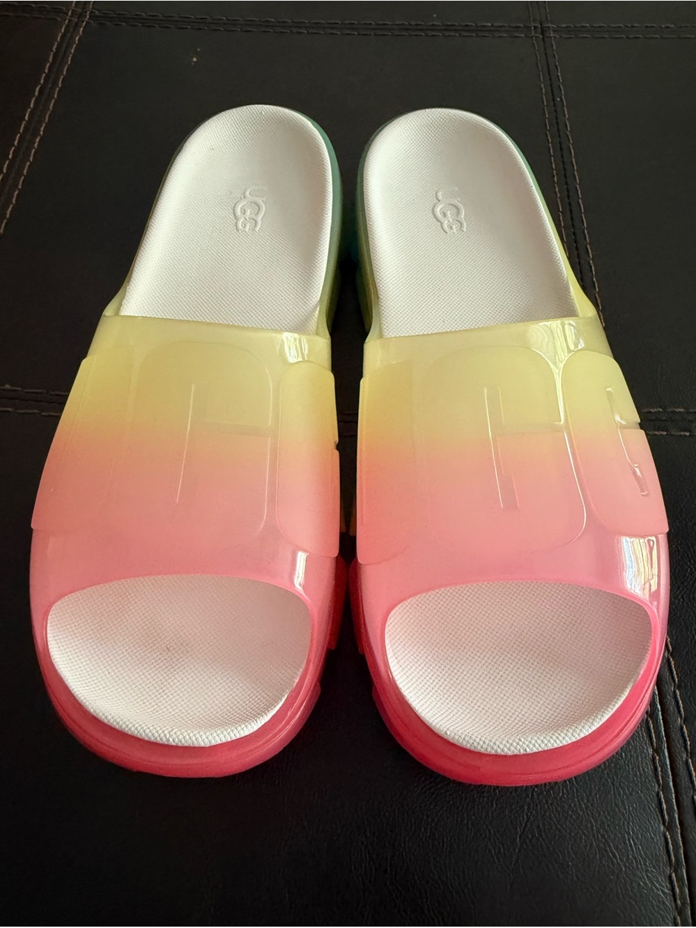 UGG Jella Clear Watercolors Slides